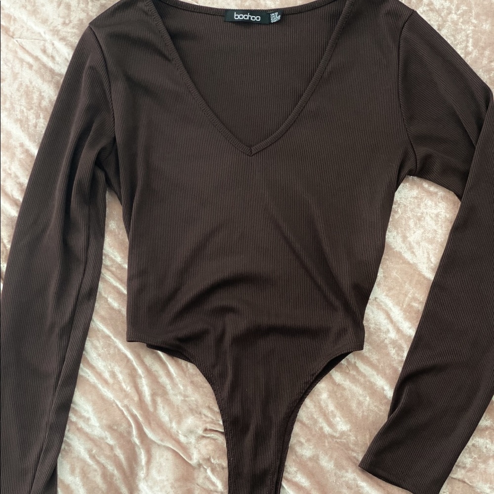 Brown bodysuit
